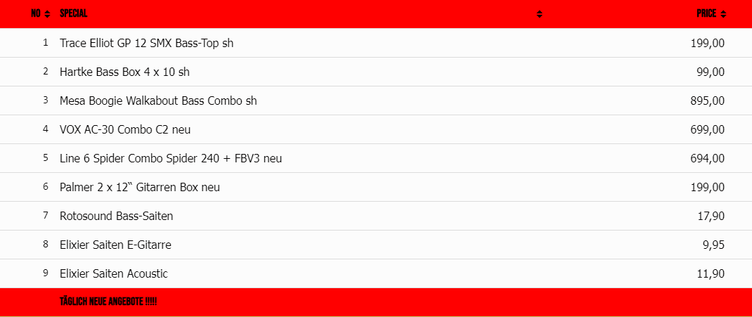 Ulis Musik Specials im Dezember
